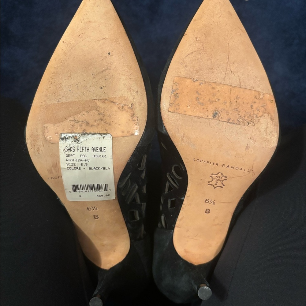 Loeffler Randall Rashida Suede & Calf Hair Booties - Picture 3 of 5